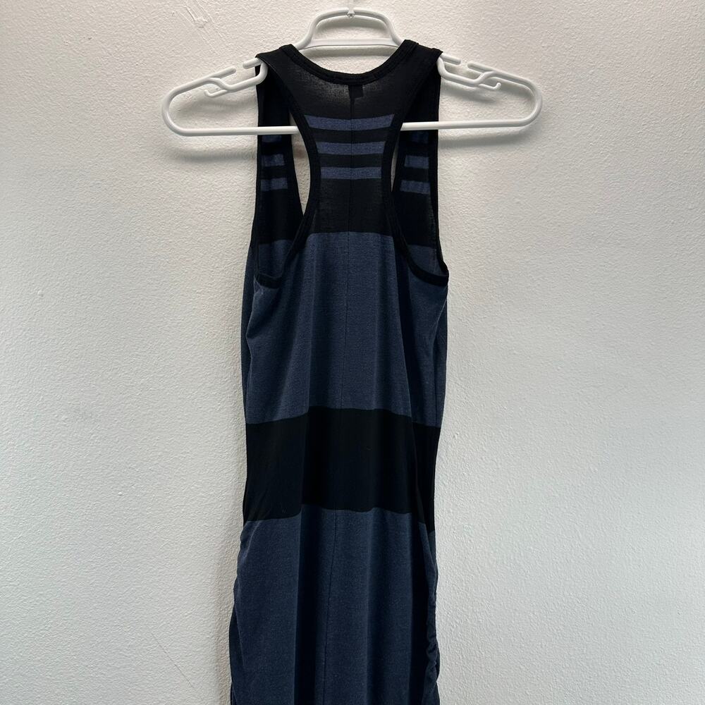 Standard James Perse Wide Stripe Tank Dress in Blue Black Size 1/S - Picture 6 of 13